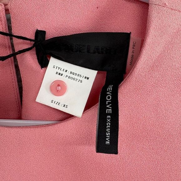 Revolve Pink Short Sleeve Mini Dress Size XS New Light Pink - Picture 6 of 10